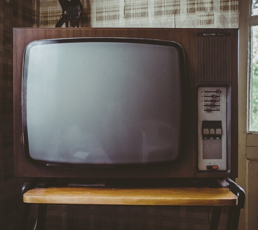 Photo of old B&W TV